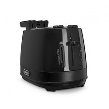 De Longhi CTLAP2203BK Nero Tostapane 2 Pinze 550W 2 Pinze 6 Livelli Cottura