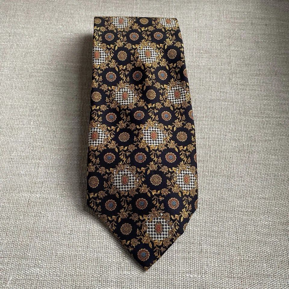 "Corbata para hombre Via Veneto 100 % seda hecha en Italia multicolor 58x4"" europea" Foto 2 de 4