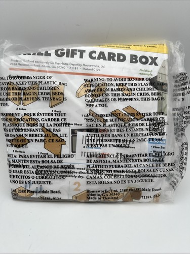 HOME DEPOT KINDER WERKSTATT SET GRILL GESCHENKKARTENBOX MIT PIN