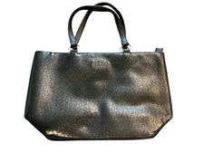 Guess Classic Black - Handbag Carry All Tote Embossed Logo Pattern Los Angeles