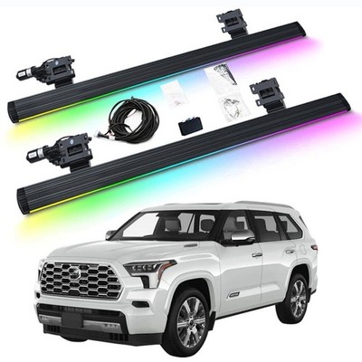 Electric Running Boards Retractable LED Light For TOYOTA SEQUOIA 2023-2026