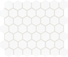 1.5" Hexagon Mosaic Tiles - 12 Pieces, Covers 9.72 SQFT, Stylish Design