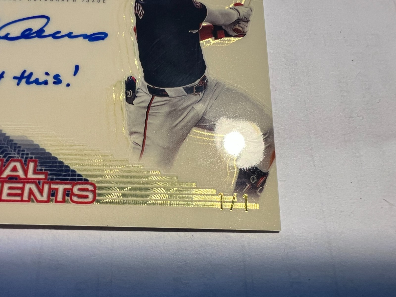 Topps Pristine 2025 Dylan Crews #1/1 Superfractor AUTO INSCRIBED I WANT THIS view 2
