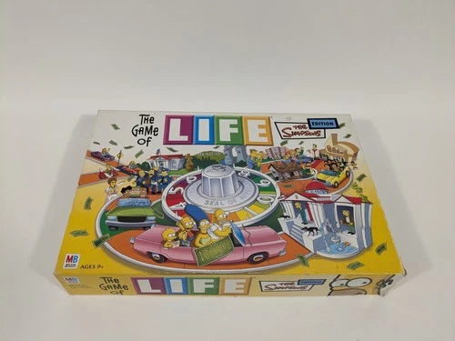 Simpsons Game of Life Board Game 2004 Milton Bradley Complete VTG Family Game