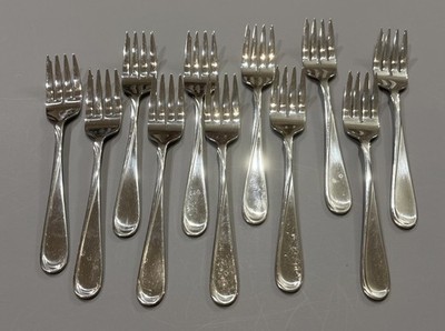11 pcs  ONEIDA Flight-Reliance Stainless Salad Fork 6 3/4  Glossy Flatware USA