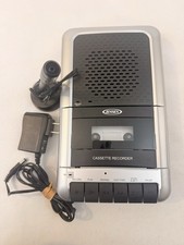 Jensen Portable Cassette Player Recorder Compact Dual Microphone MCR-100