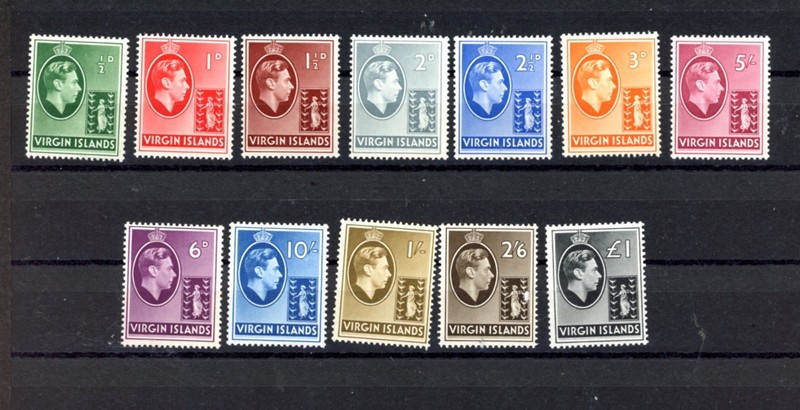 BRITISH VIRGIN ISLANDS--Complete Set Scott #76-#87