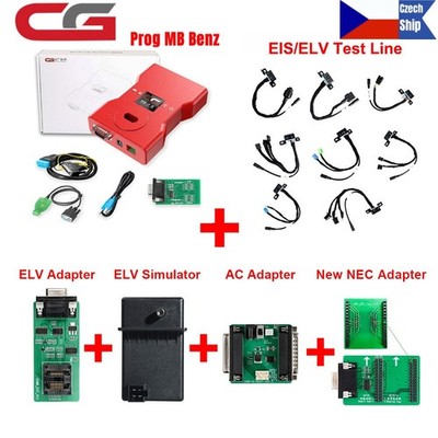 CGDI Prog MB Benz With EIS Test Line+ELV Adapter+ELV Simulator+AC & NEC Adapter