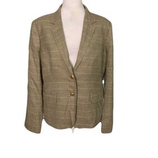 J Crew Womens 12 Plaid School Boy Blazer Old Money Preppy Academic Prep Academia