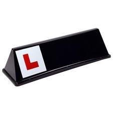 Lettercraft SOM 1 Black - Magnetic Driving School Instructor Learner Roof Sign