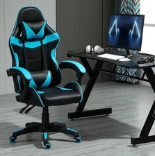 Neo Chair Gaming Office PU Leather Massage Sport Racing Lumbar Headrest Footrest