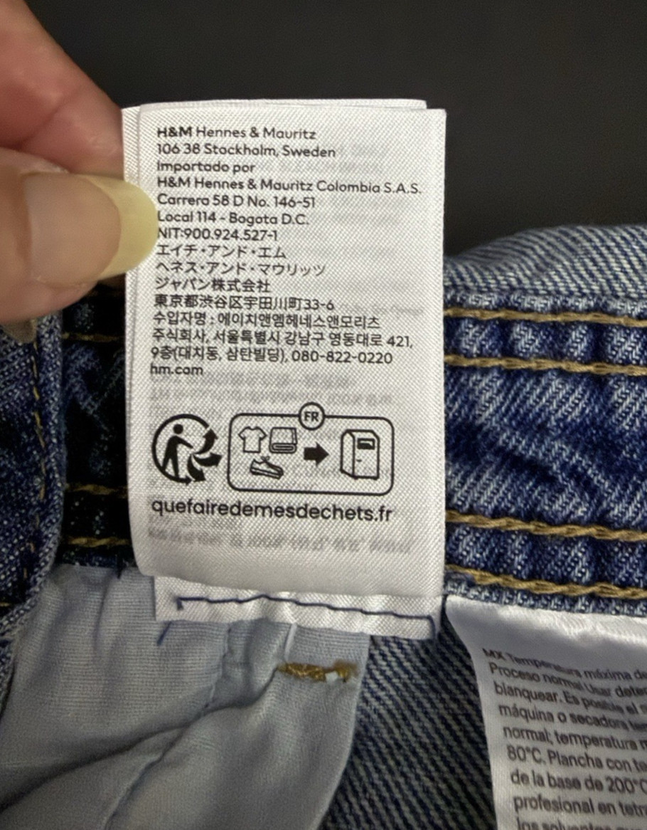 H&M &Denim Shortalls Womens Sz M Cotton Distressed Denim Jean Short Overalls NWT thumbnail 11