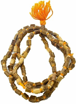 100 % Original & Pure Holy Basil Beads Tulsi geknotete Perlen Japa Mala...