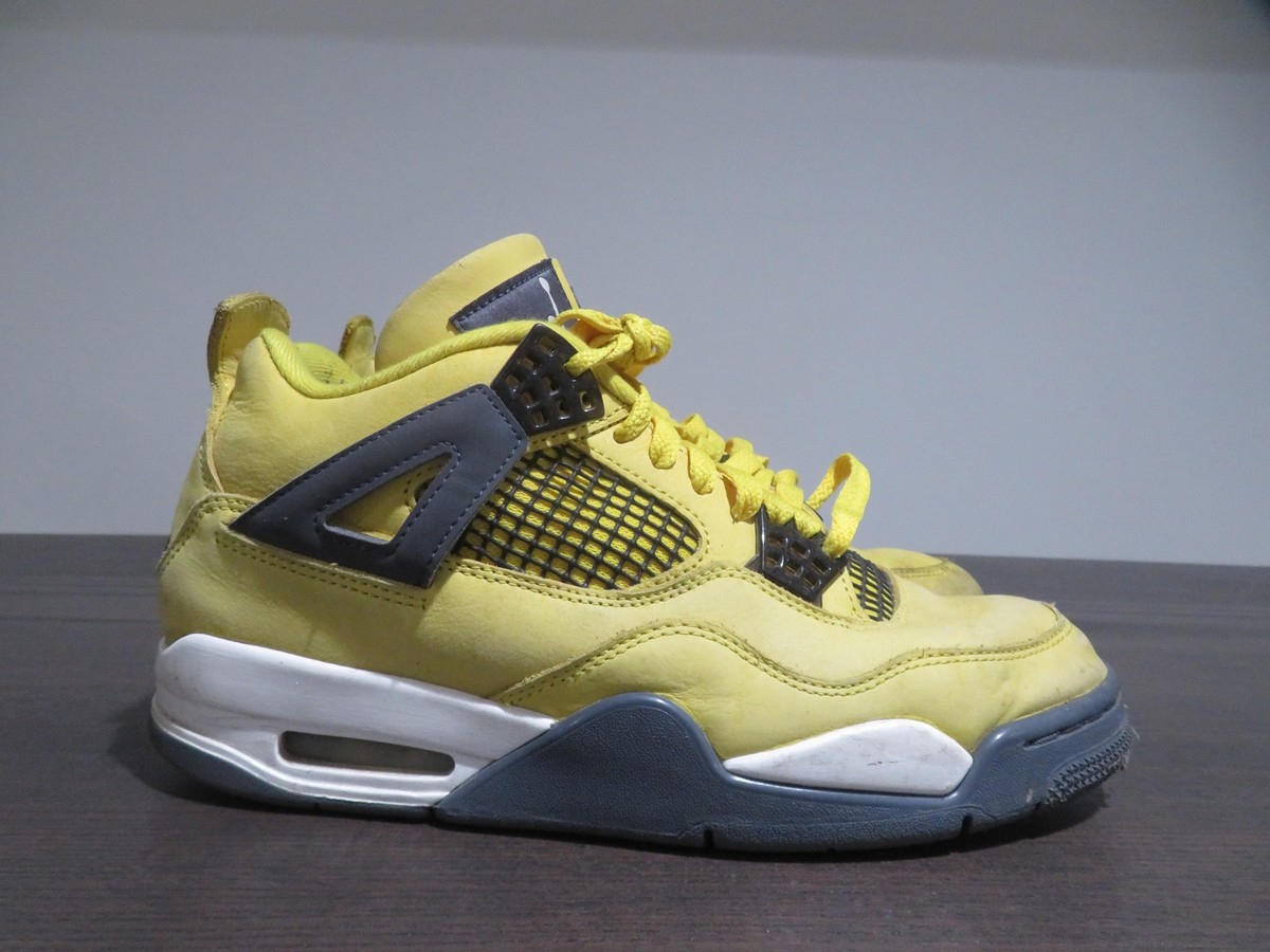 Nike Air Jordan 4 Retro Lightning Shoes Mens Size 8 Tour 