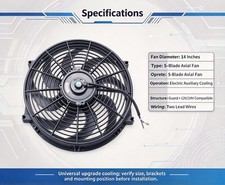 14 Inch Universal Racing Electric Cooling Fan For Radiator Engine Cooling