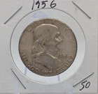 1956-P Philadelphia Mint Silver Franklin Half Dollar Coin