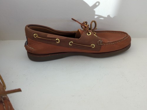 Sperry Top-Sider Men’s US 9 Boat Shoes Brown Leather – Great Condition - Picture 7 of 9