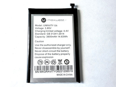 OEM Internal Li-Ion Battery 31241-2014 3800mAh for Maxwest Gravity G6 Phone