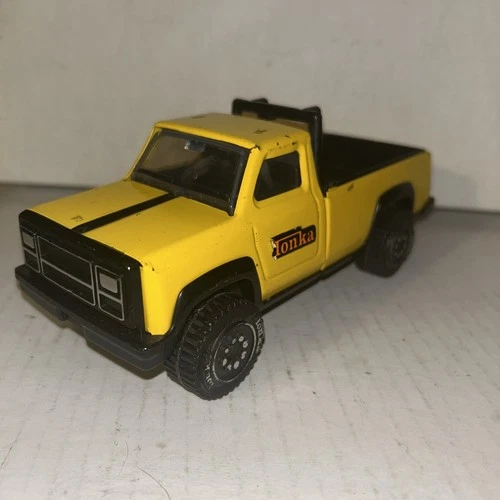 Vintage Tonka Racing Team Pickup Truck Yellow  Steel USA Off-Road Tires