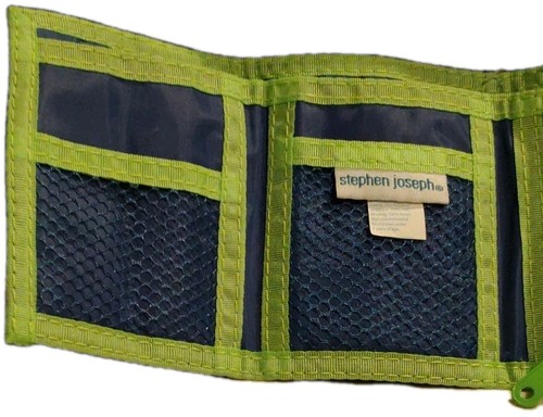 Stephen Joseph Dinosaur Trifold Wallet for Kids PVC Sewn 2D Dino Sideview Age 3 - Picture 6 of 7