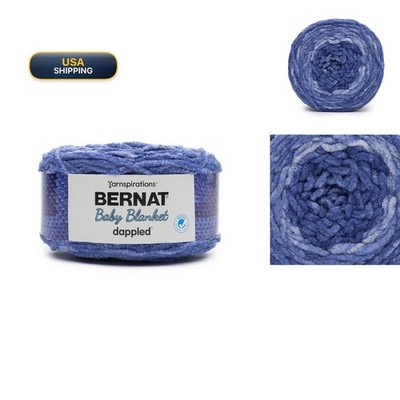 Bernat Baby Blanket Dappled Wandering Blue Yarn - Knitting/Crochet 16101515005