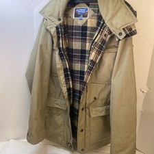 Vintage Northwest Territory Flannel Lined Jacket Size S Tan