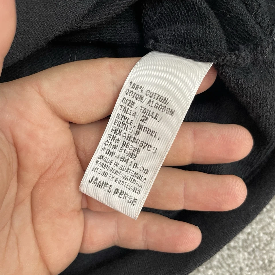 Sudadera James Perse Mujer 2 Vintage Terry Francés Relajada Lujo Manga Larga Foto 4 de 4