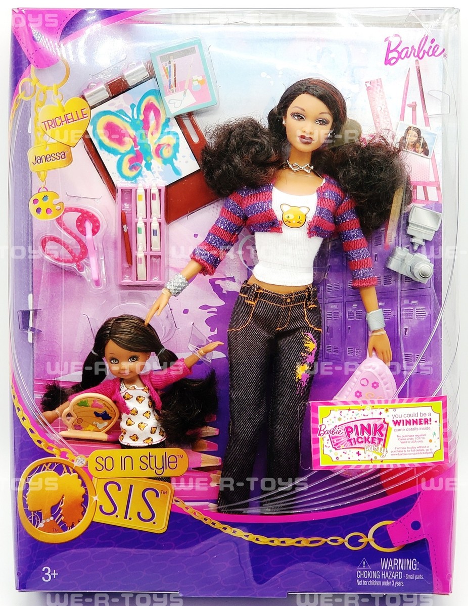 Barbie So In Style SIS Trichelle and Janessa Dolls 2009 Mattel