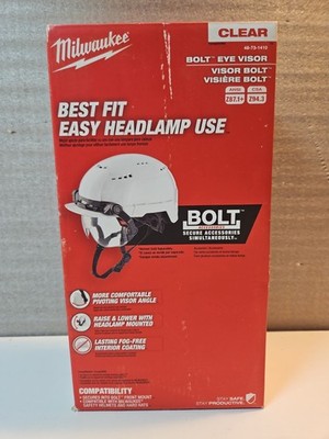 Milwaukee 48-73-1410 Eye Visor Clear Dual Coat Lens Fit Milwaukee Safety Helmets