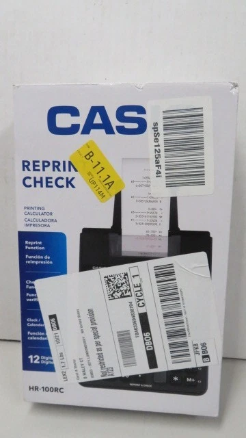 NEW Casio HR-100RC Handheld Printing Calculator 12 Digits 2 color - Image 2 of 3