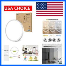 1PACK Flush Mount LED Ceiling Light Fixture White, 6.5Inch 12Watt, Dimmable ...