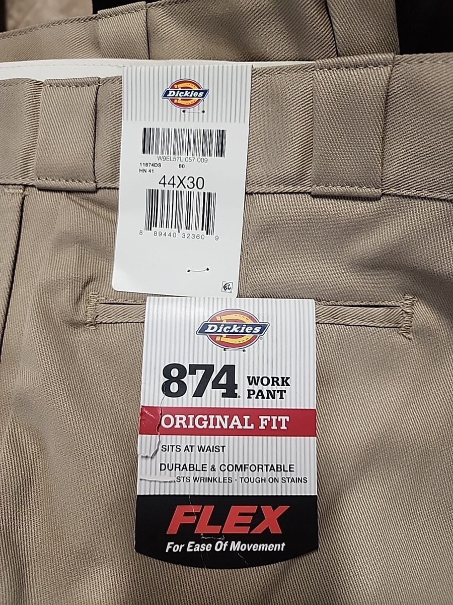 NWT Men's Dickies 874 Original Fit Work Pants Size 44x30 - Desert