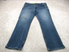 Ariat Jeans Men 40 Blue M4 Low Rise Boot Cut Rebar Denim Stretch Workwear 40x31*