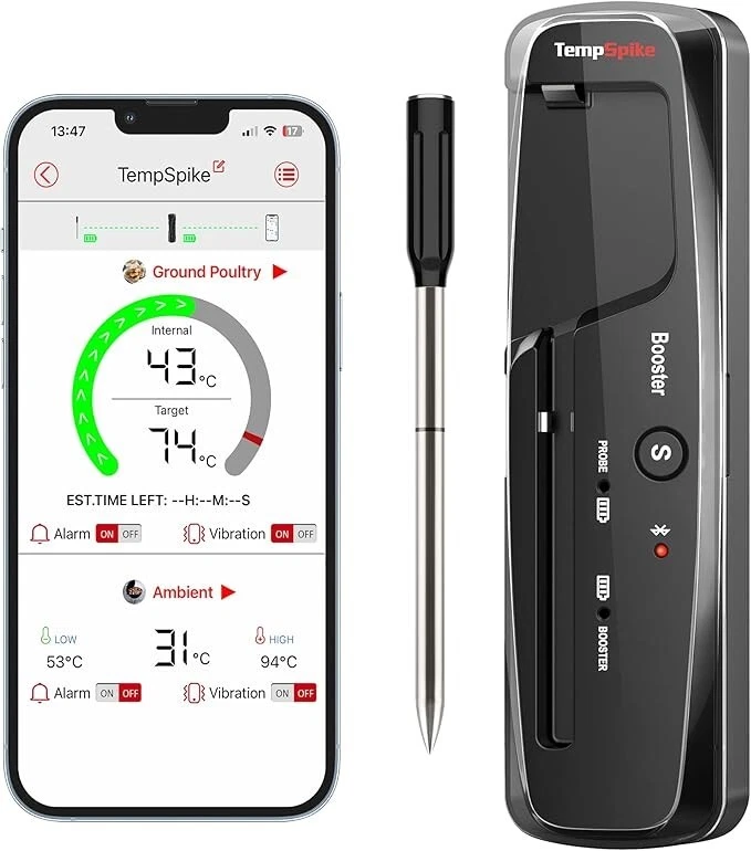 ThermoPro TempSpike TP961-GB Meat Thermometer Wireless Smart App
