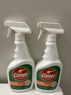 Pack Of 2  Comet Classic Kitchen  Cleaner  With Bleach 24 oz Each 
