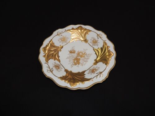 RARE 12.3/4" Echt Weimar White & Gold Plate Jutta 328 Germany NEW! - Picture 3 of 12