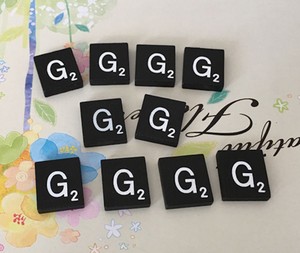 A to Z in Stock! Black Scrabble Tiles Letters 10 Individual Letter T TEN