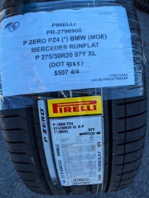 2 PIRELLI P ZERO PZ4 (*) BMW MOE MERCEDES RCS P 275 30 20 97Y XL