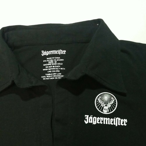 Jagermeister Women's V-Neck Black Shirt size M JagermeisterGirl Advertising - Picture 2 of 4