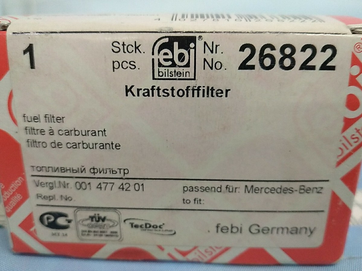 Filtro Carburante Febi Bilstein 26822 | Per MERCEDES BENZ, Qualità Originale, Vite Linea Filtro - Foto 11