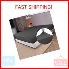 Stretch King Size Fitted Sheet Only - 4-Way Stretchy Jersey Knit, Cozy T-Shirt S