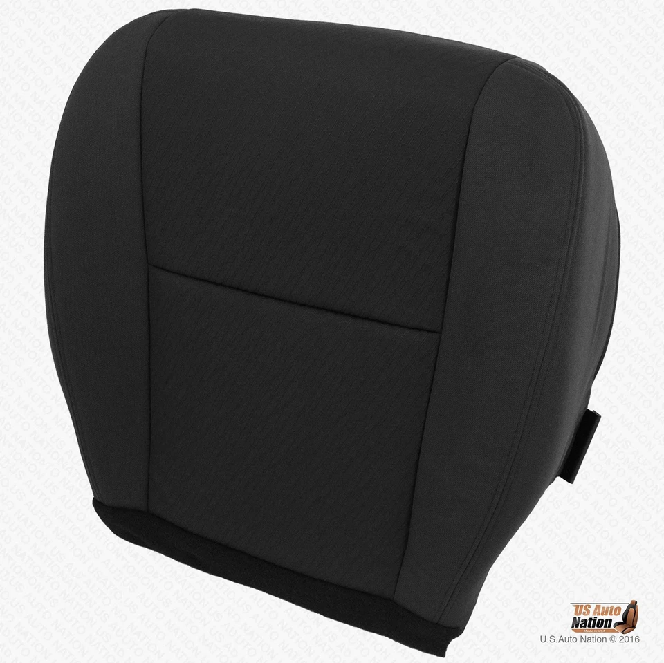 GMC Sierra 2500HD 2011 2012 - Cubierta de asiento de tela de repuesto inferior del conductor negra Foto 3 de 4