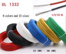 Various Sizes Colors UL1332 High Temp PTFE Stranded Cable Tinned Copper Wire