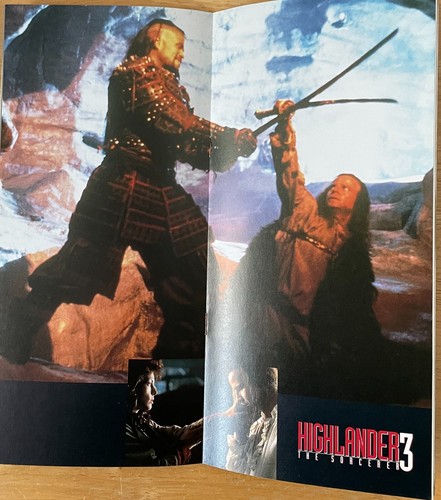 Highlander & Part II & III Movie Program Japan Lot of 3 Christopher Lambert - Picture 16 of 23