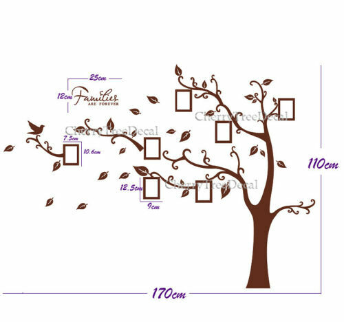 Large Family Tree Wall Sticker Photo Frame Tree Home Art Wall Decor - Picture 12 of 18