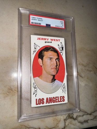 1969 Topps Basketball #90 Jerry West PSA 5 EX HOFer "Los Angeles Lakers" 🏀🏀 - Picture 2 of 7