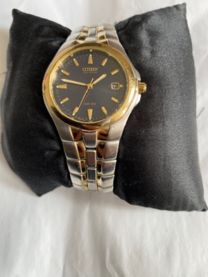 CITIZEN Eco-Drive Disney E111-K15699 Mickey Mouse White Dial Gold