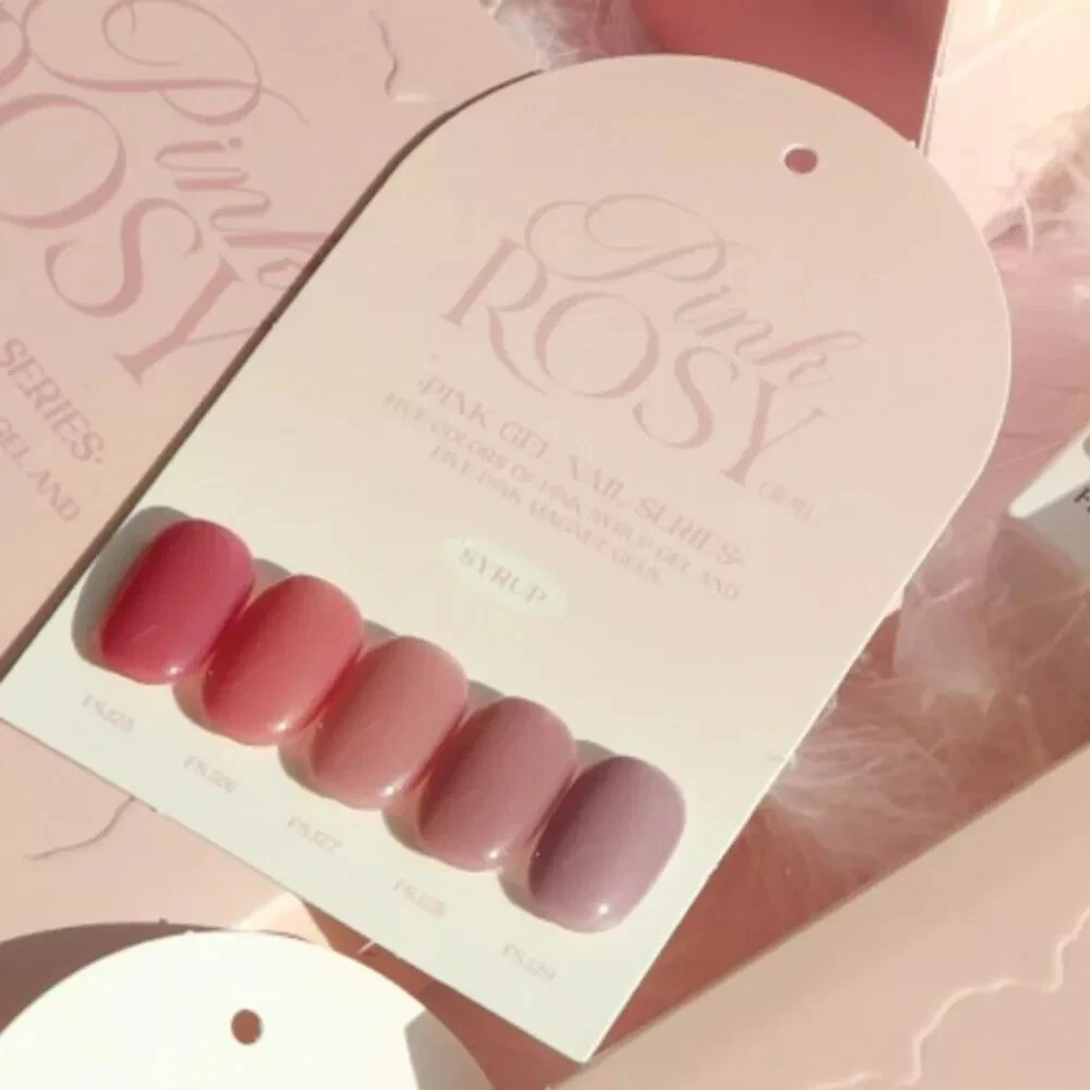 [FROM THE NAIL] Rosy 5 Colors Set Syrup Gel Nail Polish / Tracking