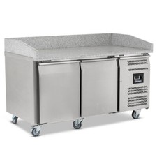 PIZZA PREP GRANITE TOP CATERING FRIDGE 2 DOORS GRADED £999+ VAT & FREE DELIVERY