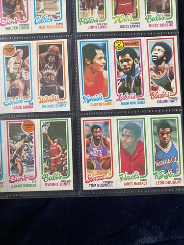 Vintage 1980 - 1981 Topps Parish, Kareem + Julius Erving Basketball Cards Rare - Picture 7 of 7